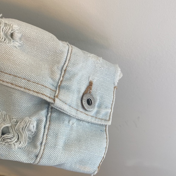 Highway Jeans Brand Medium Light-wash Button Down Denim Jacket w/ Four Pockets - Picture 8 of 14